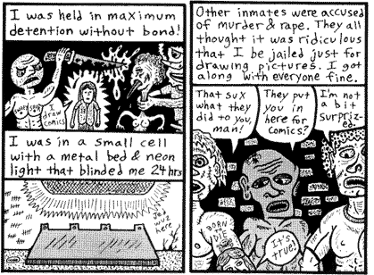 JAILED JUST FOR DRAWING COMICS